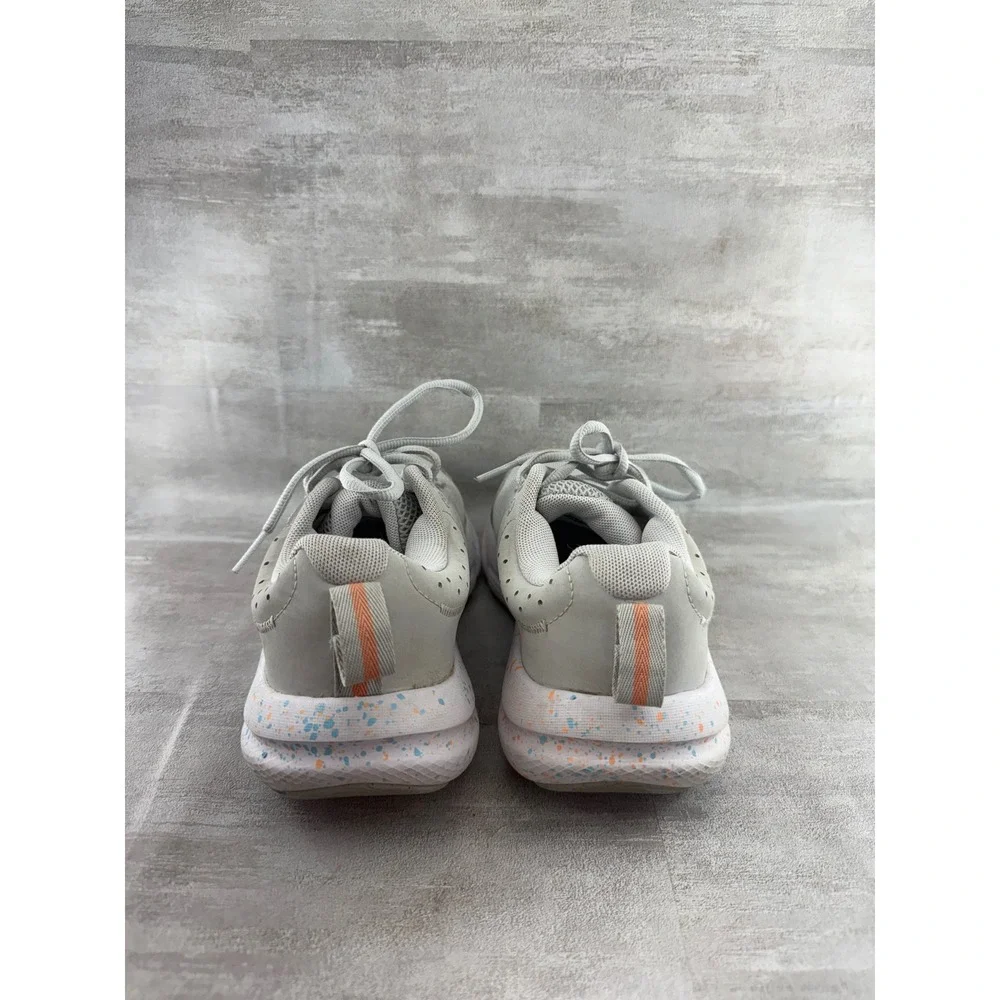 Under Armour Charged Assert 10 Women Grey Blue Running Shoes 3027092-100 Size 7